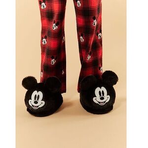 KIDS MICKEY MOUSE PLUSH HOUSE SLIPPERS SIZE SMALL